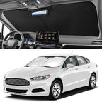 Car Windshield Sun Shade Sunshade Compatible With BMW 3-Series 328i 335i 320i 330i 325i F30 F31 M3 E60 E61 2026 2025 2024 2023 2022 2021-2013 Accessories, Foldable Car Front Window Sun Shield