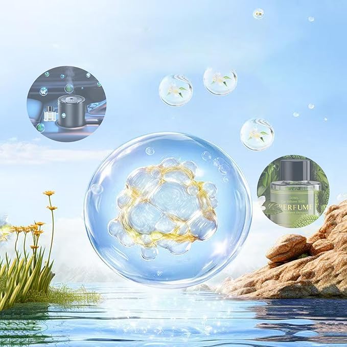 Smart Car Air Fresheners Refill 50ML Made with Natural Plant Extracts Compatible with Various Car Diffuser Refill Universal Perfume Available for 3-5 Months (Lavender)