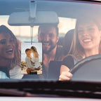 5pcs Custom Air Fresheners with Picture - Personalized Double Sided Photo Text Air Freshener for Car Wardrobe Bathroom Hanging Ornaments