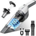 Handheld Vacuum Cordless, 15000PA Powerful Suction Hand Held Vacuum Cleaner, Car Vacuum Portable Cordless with Large-Capacity Dust Bin & LED Light, High Power Dust Busters for Home, Car, Office, Pet