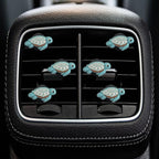 Cute Turtle Air Vent Clips, 6 Pcs Turtle Car Air Fresheners Vent Clips Car Diffuser Vent Clip Car Decoration Interior Decor Accessories for Women(Ocean, Lemon,Jasmine,Cologne Flavor)