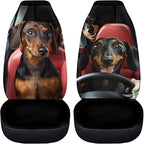 Dachshund Driver Car Seat Cover Front Seats Only,Lightweight Driver Seat Cover All Season Bucket Seat Covers for Cars Trucks and SUVs