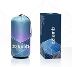 zzlamb Camping Blanket for Cold Weather,Outdoor Puffy Blanket Portable Down Alternative,Windproof Warm Cloak with Snaps,Cozy Quilt Backpacking Picnic RV Travel Plane Car Hammock Beach Climbing