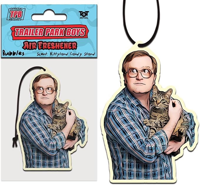 Trailer Park Boys Air Freshener - Bubbles Funny Hanging Car Air Freshener - Funny Car Accessories for Men & Women