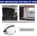 NTNEV Car Side Window Sun Shades, Shades with Magnets, Shade for Baby, Strong-Light Blocking & UV Protection Privacy Covers Auto Accessories (Double-sided Black)