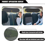 Rear Window Sunshade - UV Protection Mesh Cover for Rear Facing Car Seats, Fits All Cars