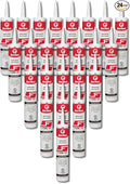Red Devil 0846DX F-Seal 181 Fiber Reinforced Water Based Duct Sealant, 10.1 oz, Gray, 24 Pack