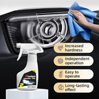 Automotive Headlamp Restoration Fluid Oxidized, Headlight Restoration Kits, Car Light Polisher Cleaning, Only for Headlight Cleaner Polishing.(10ML Coating+180ML Headlight Renovation Liquid)