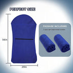 Car Seat Towel Cover, 2pcs Universal Front Seat Protector for Cars, SUVs and Trucks, Sweat Towel Car Seat Cover for Gym, Yoga, Swimming, Pets and Family Travel, Blue