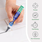 Grout Pen Grey Tile Paint Marker: Waterproof Grout Paint, Tile Grout Colorant and Sealer Pen - Grey, Narrow 5mm Tip (7mL) - 3 Pack