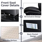 Truck Seat Covers for Ford Bronco 2021-2026, Waterproof Premium Leather Full Coverage Car Seat Cover, Muscle Sport Style Auto Interior Seat Cover Sets (Full Set/Black)