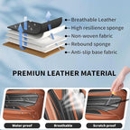 Fit Accord Car Seat Covers Premium Leather for Honda Accord 2012-2025 2026. Waterproof， Breathable, Scratch-Resistant & All-Weather Seat Cushion Protector（Full Set,Brown&Black