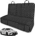 Dog Car Seat Cover for Back Seat Compatible with Toyota Camry Avalon Corolla Prius Accessories 2000-2025 2026, Waterproof & Non-Slip Car Pet Bench Rear Seat Covers