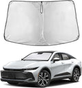 EcoNour Windshield Sunshade Compatible for Toyota Crown 2023-2024 2025 2026, Sun Visor for Front Windshield & Window Sun Shade Cover, UV Heat Blocker & Protector, Car Accessories