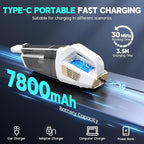 Handheld Vacuum Cordless, 15000PA Strong Suction Hand Held Car Vacuum Cleaner Portable with Multi-Nozzles & Washable Filter, Lightweight Dust Busters Rechargeable for Home, Car, Office, Pets