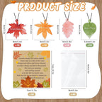 40 Sets Car Air Fresheners for Men Women Thanksgiving Bulk Gifts Fall Leaves Little Trees Car Air Fresheners Autumn Maple Leaf Scented Car Freshener Hanging Oil Ornament for Car