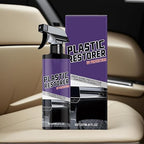 Car Polish | 237ml Car Restorer Spray with Sponge and Towel | UV Protection Coating for Interior Care Vehicle Restoration Detailing Dashboard Refurbishment