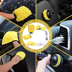 TTRCB 27Pcs Car Detailing Kit, Car Detailing Brush Set, Auto Detailing Drill Brush Set, Car Detailing Brushes, Car Wash Kit, Car Accessories, Car Cleaning Tools Kit for Interior, Exterior, Wheels