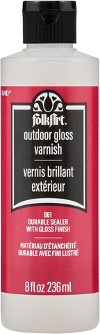 FolkArt Outdoor Sealer (8-Ounce),Gloss Finish (Packaging May Vary)