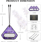 3 Pack Car Air Freshener & Car Deodorizer, Lavender Scented - Long Lasting Hanging Car Air Fresheners for Women & Men, Car Accessories by VUTOLLOSA