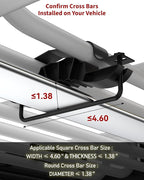 DEXSO 51" x 36" Universal Roof Rack Basket, 200 Lbs Capacity Rooftop Cargo Carrier Basket, Heavy Duty Luggage Holder Rack for SUVs, Trucks, Vehicles