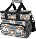 Cooler Bag Insulated Picnic Bag Large Lunch Box Reusable Tote Bag Soft Sided Portable Beach Cooler Grocery Camping