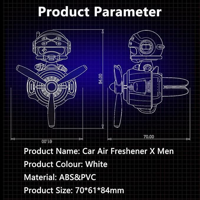 X Men Car Air Fresheners Pilot Car Diffuser Cute Car Perfume Funny Car Fragrance