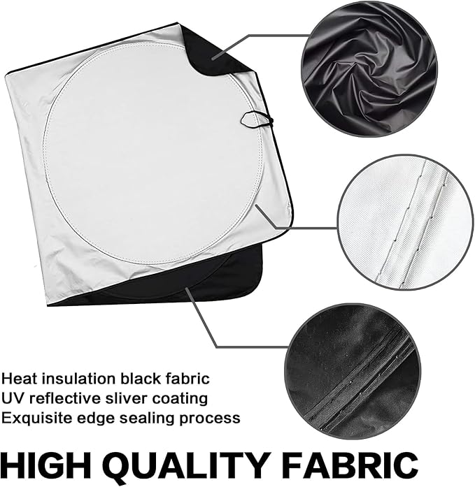 Funny Cow Windshield Sunshade for Car SUV Truck Foldable Uv Ray Reflector Front Window Sun Shade Visor Shield Cover -59" X 31"
