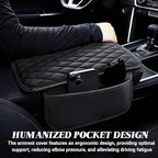 Car Center Console Cover, Upgraded Microfiber Car Armrest Cover Cushion, with 2 Storage Bags Scratch, Resistant Leather Cars Armrest Storage Box Universal Vehicles Accessories (Black)
