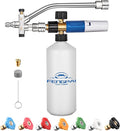 FENG PAI Pressure Washer Foam Cannon with Dual Connector Accessory & 7 Power Washer Sprayer Nozzles, Double Tip Attachment For Soap Cannon, 1/4" Quick Connect, 3600 PSI