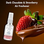 G's Breeze Dark Chocolate & Strawberry Air Freshener - Gentle Fragrance & Soothing Aroma of Velvety Dark Chocolate with Juicy Strawberry - Long-Lasting Fruity Scent - Ideal for Home, Car or Office