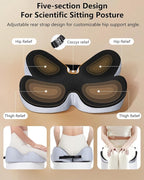 Seat Cushion for Office Chair,Butterfly Memory Foam Seat Cushion for Office,Dask,Car,Wheelchair, Tailbone Pain Relief Cushion for Long Sitting - Back, Sciatica, Coccyx,Hemorrhoids