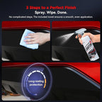 Black Restorer Trim Coating Spray - Advanced Ceramic Protection for Plastic, Rubber, Vinyl on Cars, Trucks, SUVs | Quick Spray, UV Shield, Restores & Protects, 16.9 fl oz