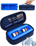 Insulin Vials Cooler Travel Case: TSA Approved Medication Diabetic Cooler for Travel, Insulated Cooling Bag for Insulin Pens, Diabetic Small Bottle Protector Kit with Protective Ice Brick