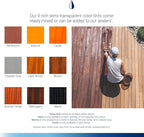 Seal-Once Nano+Poly Penetrating Wood Sealer with Polyurethane - Premium Waterproof Sealant -2 Gallon & Natural