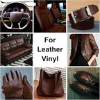 Dark Brown Leather Recoloring Balm, Leather Color Restorer Conditioner, Leathercraft Repair Kits for Vinyl Furniture, Sofa, Car Seats, Shoes - Repair Color on Faded & Scratched Couches