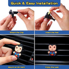 Air Vent Decoration - Cute Super Hero Decorative Vent Clip for Cars, Bedroom or Office [Super Man]