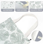 Car Trash Bag Car Garbage Bag Hanging Cars Trash Can, Waterproof Cars Back Seat Organizer for Vehicle Travelling Campingg Eucalyptus Palm Leaves Decor