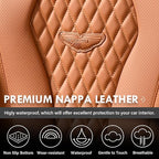Coverado Seat Covers,Waterproof Seat Covers Front Seats, Brown Car Seat Cover, Luxury Front Car Seat Covers Leather Car Seat Protector, Automotive Car Seat Covers Universal Fit Most Cars