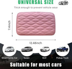 Car Center Console Pad, Waterproof Auto Armrest Seat Box Cover, PU Leather Arm Rest Protector Cushion Pad, Universal Vehicle Interior Protection Accessories for Car SUV (Pink)