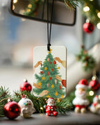 Green Christmas Berry Car Berry Air Freshener 4 Pcs, Red and Green Christmas Tree Stocking Hanging Air Freshener for Cars Closet Drawer Books, Cute Xmas Car Accessories Mirror Decor for Women