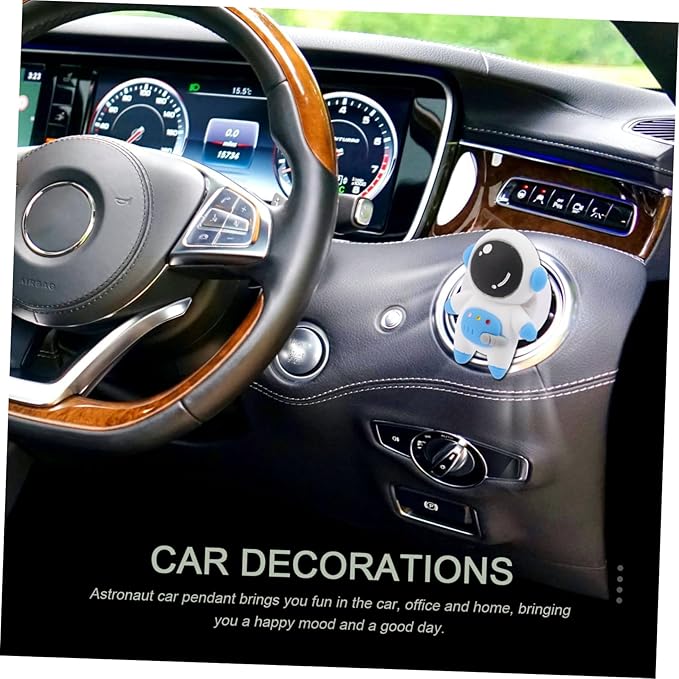 Vaguelly 2 Sets Car Dashboard Decorations Astronaut Air Diffuser Air Car Vent Clips Decorative Air Conditioning Outlet Fresheners Vent Clips Auto Accessories