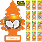 LITTLE TREES Car Air Freshener | Xtra Strength Provides Long-Lasting Scent for Auto or Home | Extra Boost of Fragrance | Coconut, 24 Air Fresheners