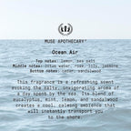 Muse Apothecary Home Ritual Active Odor Eliminator Spray - Furniture Deodorizer Spray & Bathroom Odor Eliminator for Home - Essential Oil Air Freshener - 8oz, Ocean Air