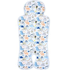 Pinkunn Gel Car Seat Baby Cooling Pad for Summer Breathable Stroller Cooler Pad Multifunctional Carseat Cooling Mat for Baby Child Dining Chair Safety Seat Stroller(Blue,Dinosaur)