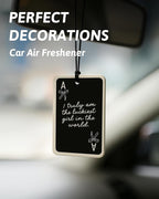 Black Coquette Girly Car Air Freshener 4 Pcs, Dark Retro Bow Cherry Ace Card Cheetah Hanging Air Freshener for Cars Closet Drawer Books, Preppy Girly Car Accessories Mirror Decor for Women