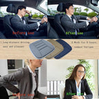 Car Seat Cushion Memory Foam Thin Seat Cushion for Car Truck Seat Driver, 20x18.5x1.2 Inches, Grey
