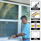 Sika Sikaflex - White - Construction sealant (White) - All-Purpose Polyurethane sealant - for All Types of Joints 1/2" or Smaller - 10.1 fl oz (Pack of 2)