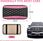 Car Center Console Cushion Pad, PU Leather Waterproof Auto Armrest Box Cover Protector, Comfortable Armrest Seat Box Cover Mat, Universal Car Accessories for SUV Truck (Pink)