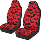 Halloween Bat Car Seat Covers Universal Front Car Seats Breathable Anti-Slip Back Fabric Removable Automotive Accessories Suitable for Cars, SUV and Trucks